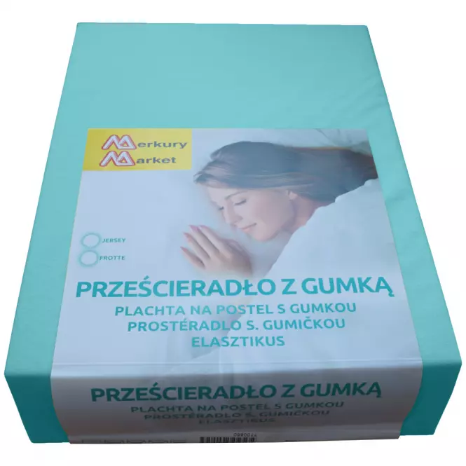 Plachta na posteľ jersey 200x220  kol. 6103 pistácia