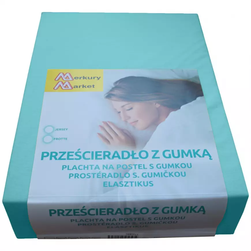 Plachta na posteľ jersey 200x220  kol. 6103 pistácia