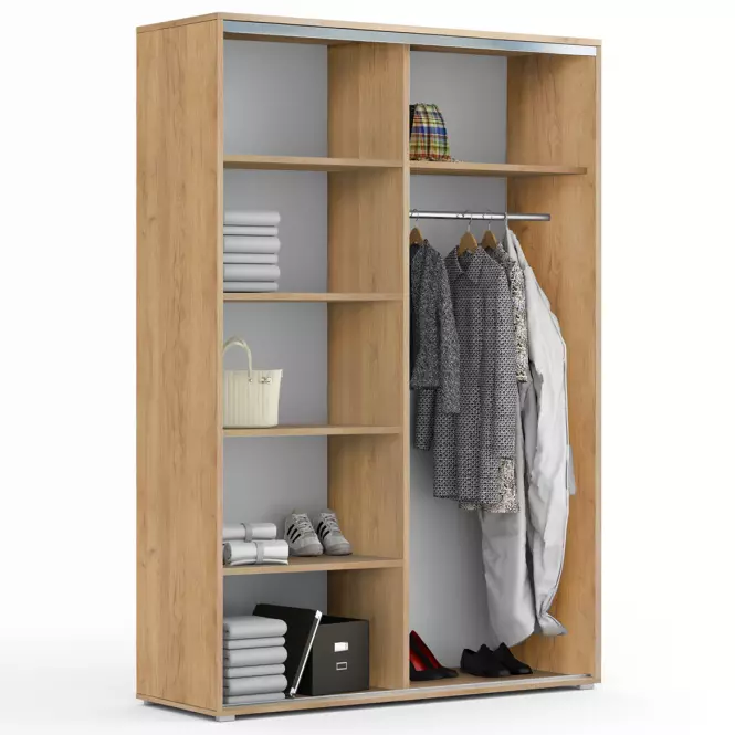 Skriňa Emilia A2 150 Craft Zlatá /Biely