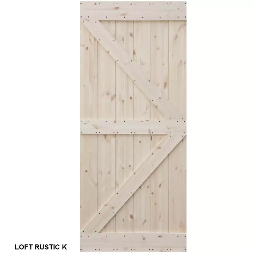 Dvere posuvné na mieru Loft Rustic K