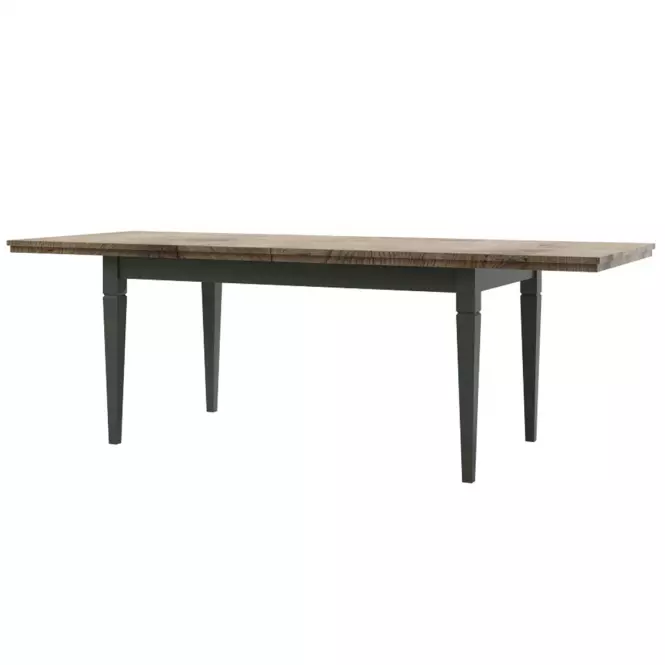 Rozkladací stôl Evora 92  160/240x90cm Dub Lefkas/Zelená