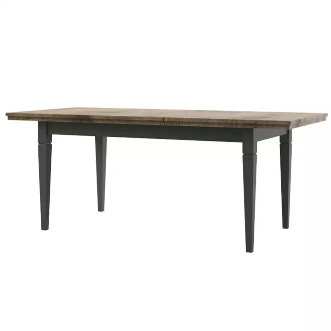 Rozkladací stôl Evora 92  160/240x90cm Dub Lefkas/Zelená,3