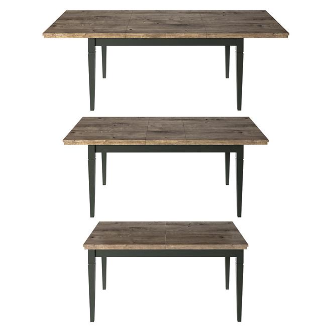 Rozkladací stôl Evora 92  160/240x90cm Dub Lefkas/Zelená,4