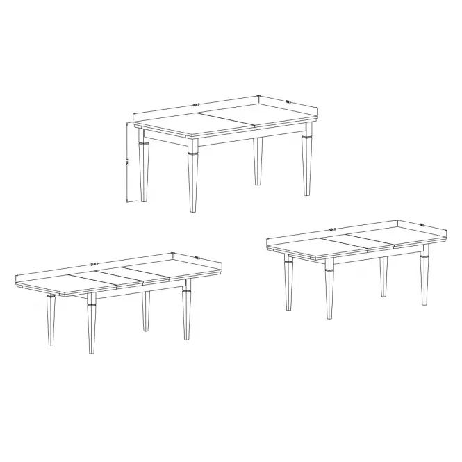 Rozkladací stôl Evora 92  160/240x90cm Dub Lefkas/Zelená,5