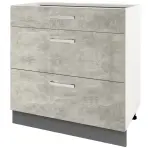 Skrinka do kuchyne Charlotte 60lcdr Grey Graphite/Light Atelier