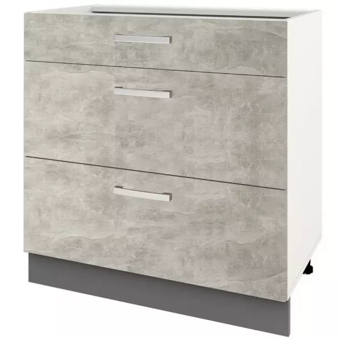 Skrinka do kuchyne Charlotte 60lcdr Grey Graphite/Light Atelier