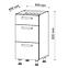 Skrinka do kuchyne Charlotte 60lcdr Grey Graphite/Light Atelier,2