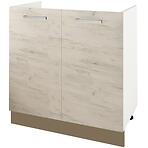 Skrinka do kuchyne Charlotte 80lc For The Kichten Sink Latte/Oak Grey Craf