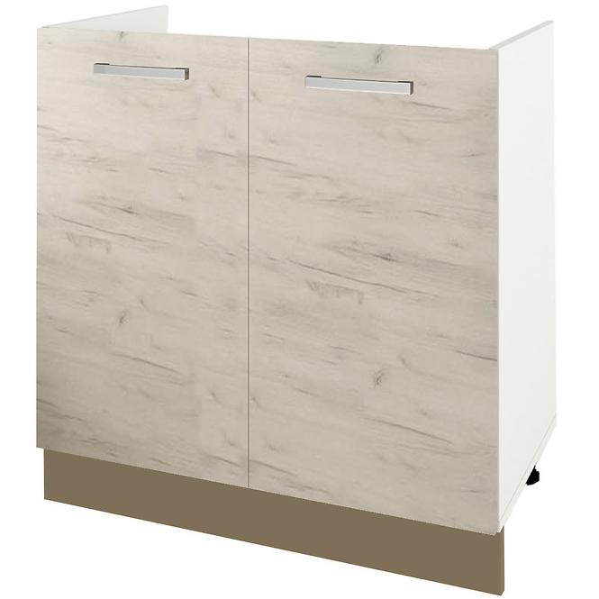 Skrinka do kuchyne Charlotte 80lc For The Kichten Sink Latte/Oak Grey Craf