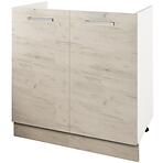 Skrinka do kuchyne Charlotte 80lc For The Kitchen Sink White/Oak White Cra