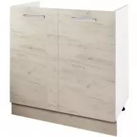 Skrinka do kuchyne Charlotte 80lc For The Kitchen Sink White/Oak White Cra