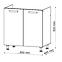 Skrinka do kuchyne Charlotte 80lc For The Kitchen Sink White/Oak White Cra,2