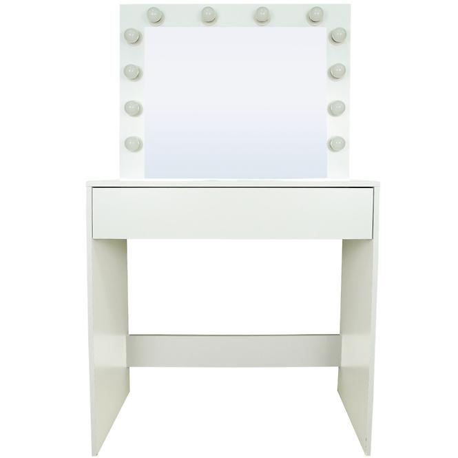 Toaletný stolík Malmo +led biely,3