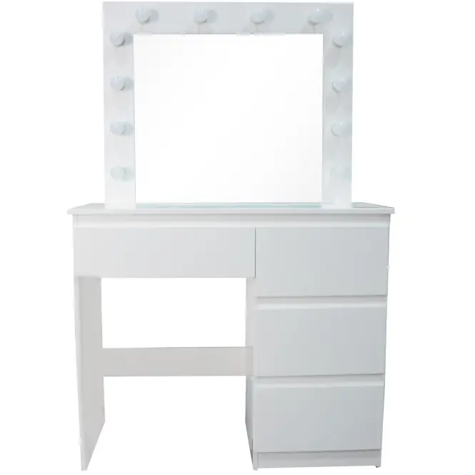 Toaletný stolík Emma + LED biely,2