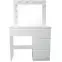 Toaletný stolík Emma + LED biely,2