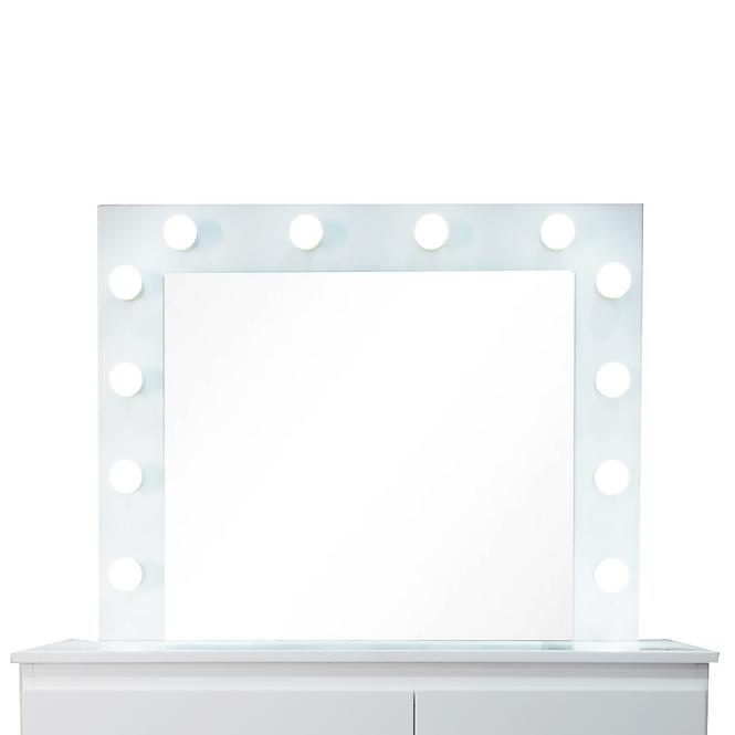 Toaletný stolík Emma +led biely,3