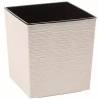 Obal na kvetináč Juka ECO 25x25x26cm biely