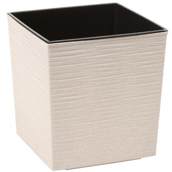 Obal na kvetináč Juka ECO 25x25x26cm biely