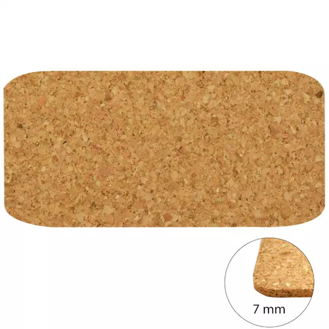 Korková podložka s716/1/mm 370x220x7mm