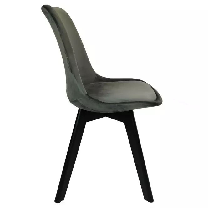Stolička Mia Black Antracit,2