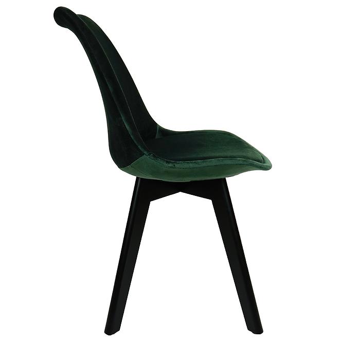 Stolička Mia Black zelená,4