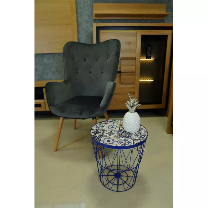 Konferenčný stolík  Boho modrý