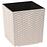 Obal na kvetináč Juka Ratan ECO 25x25x26 cm biely