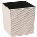 Obal na kvetináč  Juka Ratan ECO 30x30x31 cm biely