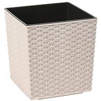 Obal na kvetináč  Juka Rattan ECO 30x30x31 cm biely