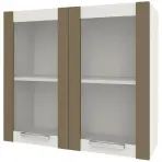 Kuchynská skrinka Charlotte 80udc Latte/Oak Grey Craft
