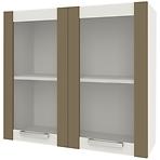 Kuchynská skrinka Charlotte 80udc Latte/Oak Grey Craft