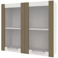 Kuchynská skrinka Charlotte 80udc Latte/Oak Grey Craft
