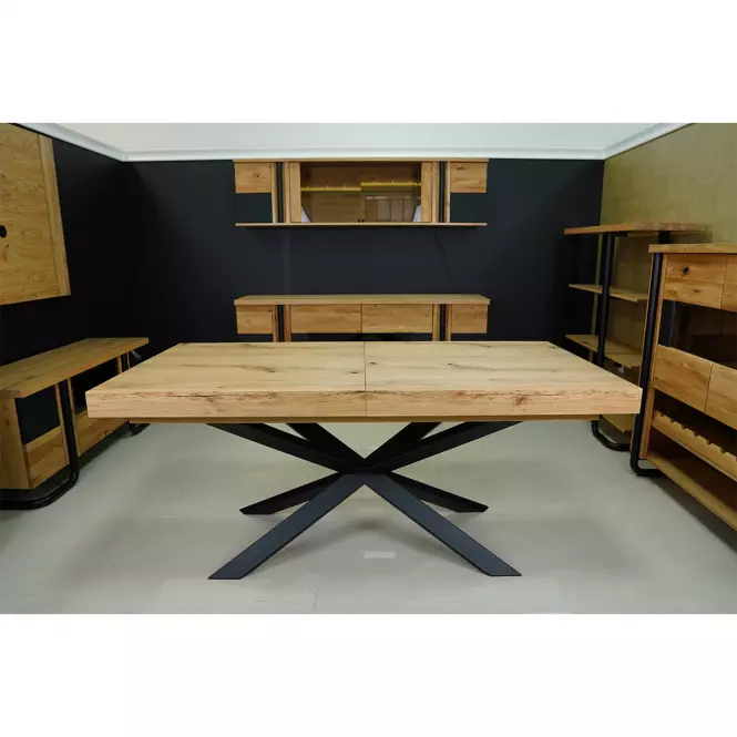 Rozkladací stôl St-07 140/180x80cm dub uzlový