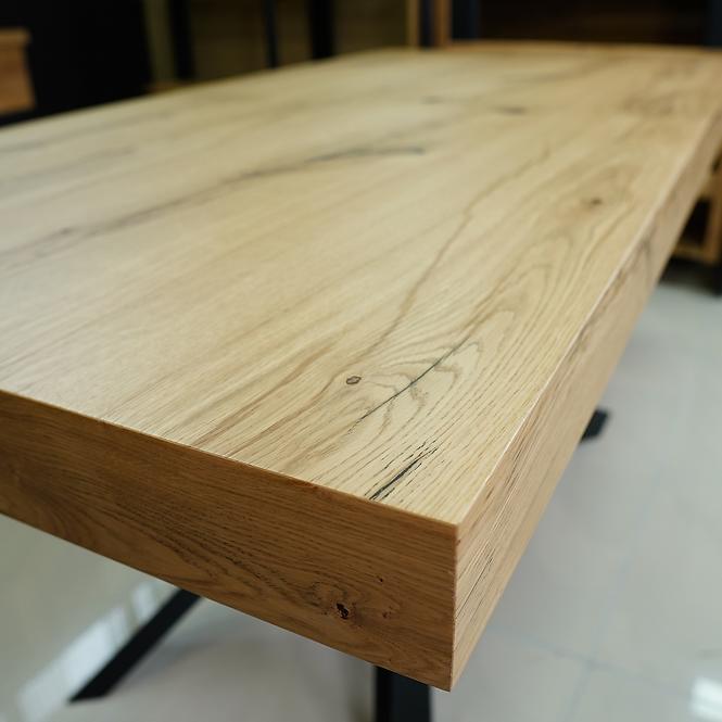 Rozkladací stôl St-07 140/180x80cm hrboľatý dub