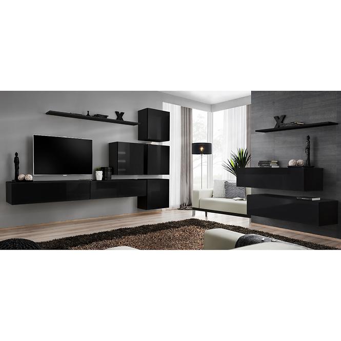 Komoda+Polička Switch Sb II Čierna