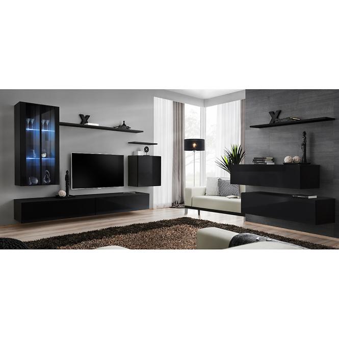 Komoda+Polička Switch Sb II Čierna
