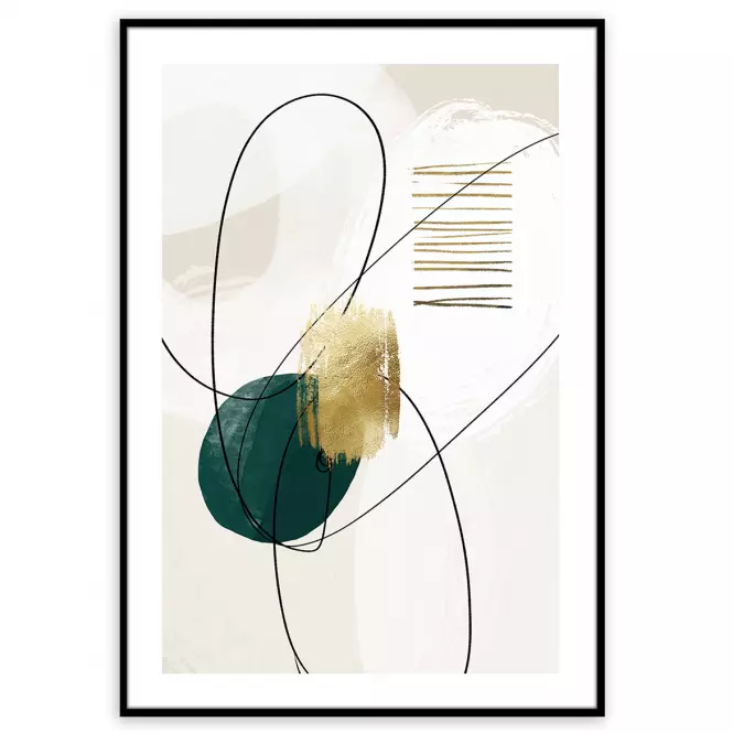 Obraz Artbox Digi 50x70 Ab110 Green Shape