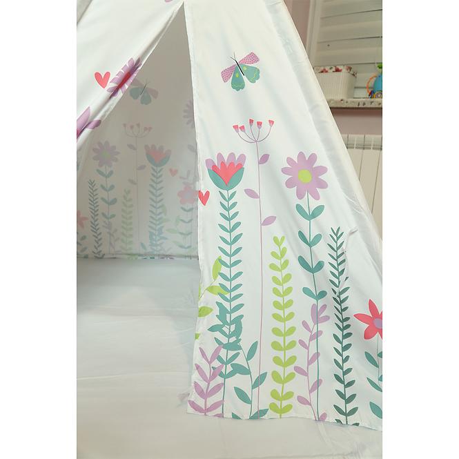 Detský stan Teepee s kvetmi