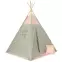 Detský stan Teepee sivo-ružový/hviezdy