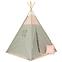 Detský stan Teepee sivo-ružový/hviezdy