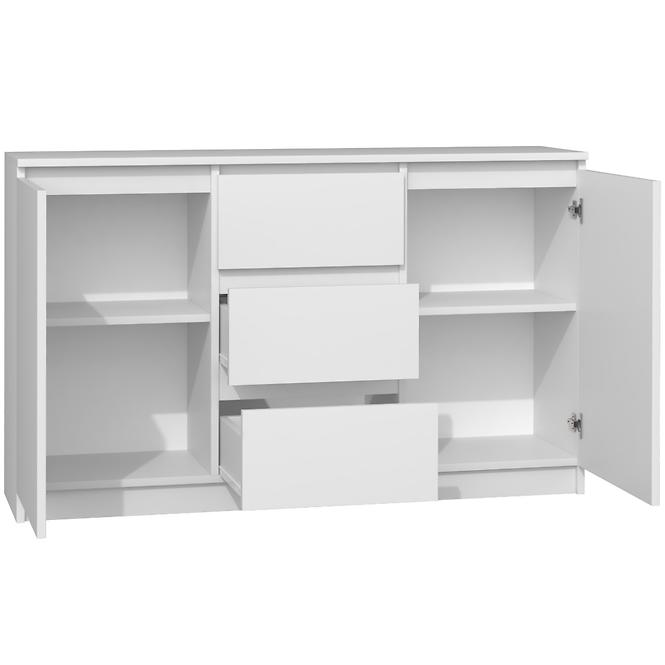 Komoda 2d3s biela mat,2