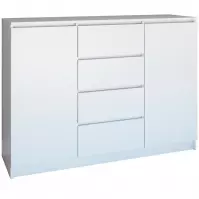 Komoda 2D4S 120 Biely Mat