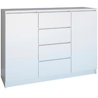 Komoda 2D4S 120 Biely Mat