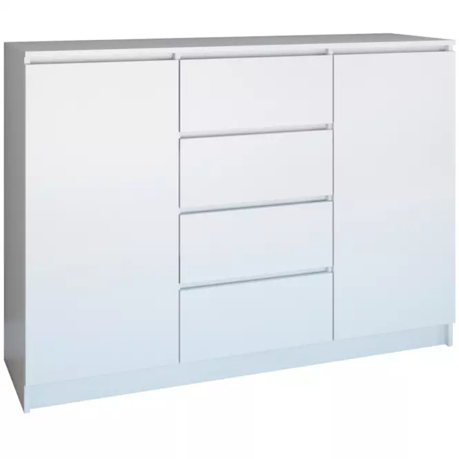 Komoda 2D4S 120 Biely Mat