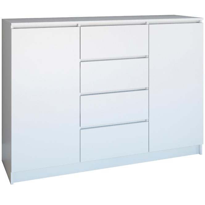 Komoda 2D4S 120 Biely Mat