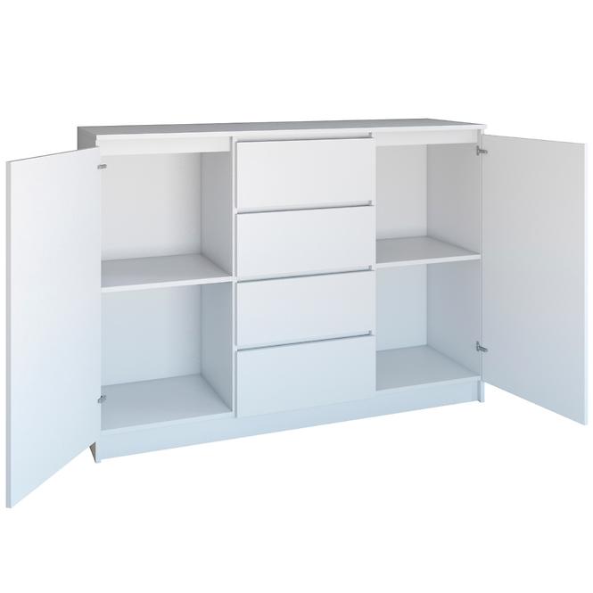 Komoda 2D4S 120 Biely Mat