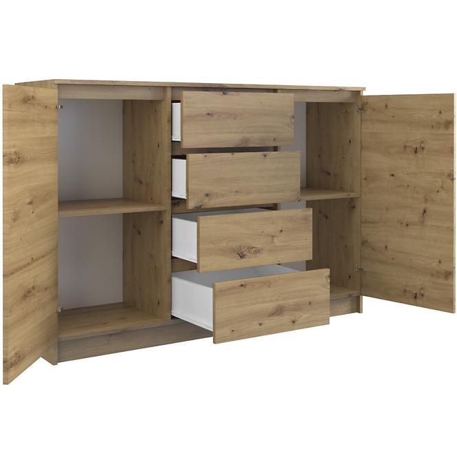 Komoda 2D4S 120 Dub Artisan,2