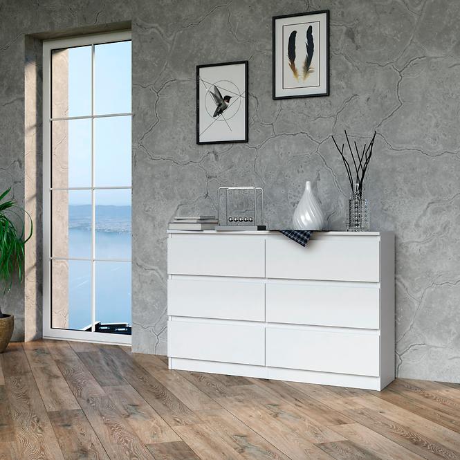 Komoda Malwa M6 120 Biely