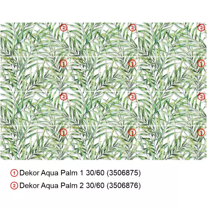 Obklad Dekor Aqua Palm 1 30/60