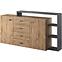 Komoda Bota 27 2d 4s Antracit/Dub Ribbec